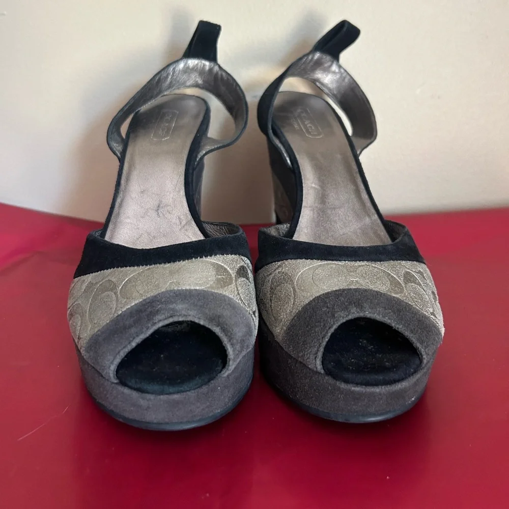 Coach Suede Wedges - Picture 9 of 13